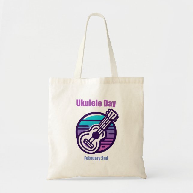 Bolsa Tote Segundo Fev - Dia Ukulele (Frente)