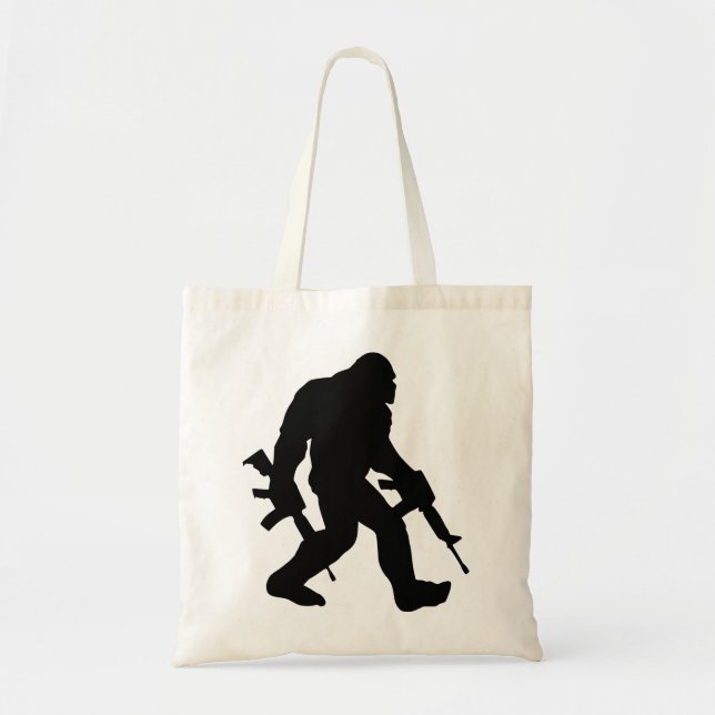 Bolsa Tote Segundo Sasquatch Pé-Grande Armado Alteração 2A # (Frente)