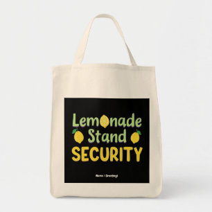 Bolsa Tote Segurança de Quiosque de Limonada Engraçado Verão