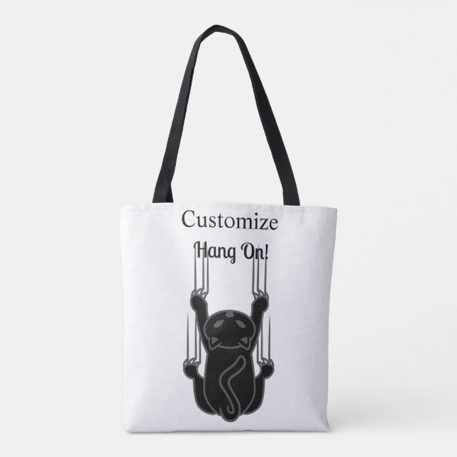 Bolsa Tote Segure no Thunder_Cove de Gato Preto (Verso)