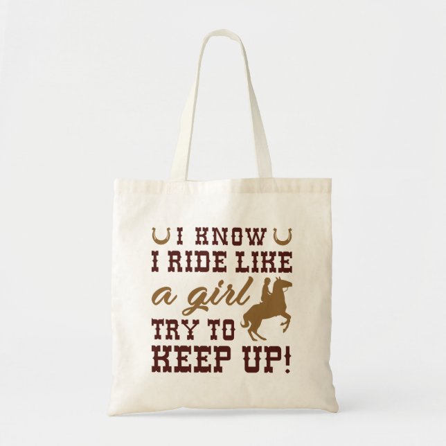 Bolsa Tote Sei Que Ando Como Uma Garota Tentando Continuar. (Frente)