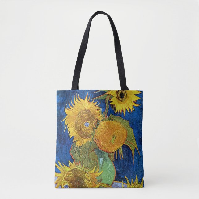 Bolsa Tote Seis girassóis, Van Gogh (Frente)