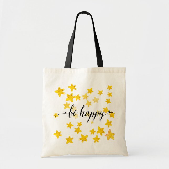 Bolsa Tote Seja 3 felizes (Frente)