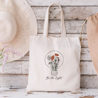 Bolsa Tote Seja A Flor Selvagem Luz