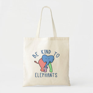 BOLSA TOTE SEJA BOM PARA OS ELEFANTES