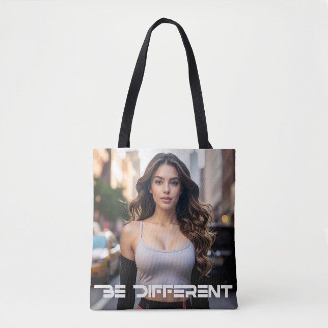 BOLSA TOTE SEJA DIFERENTE (Frente)