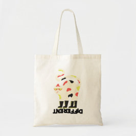 Bolsa Tote Seja diferente, design de gato engraçado