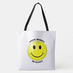 Bolsa Tote Seja feliz sorriso