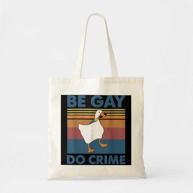 Bolsa Tote Seja Gay Do Crime (Frente)