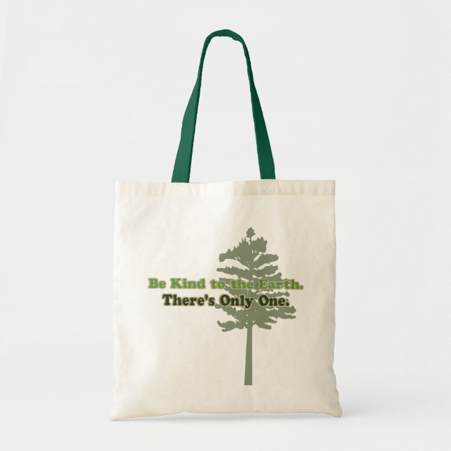 Bolsa Tote Seja Gentil com a Terra (Frente)