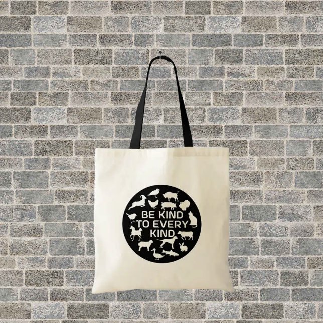 Bolsa Tote Seja gentil com todos os tipos (Criador carregado)