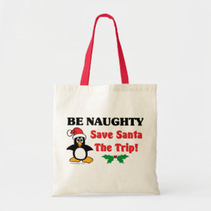 Bolsa Tote Seja impertinente! Salvar o papai noel a viagem!