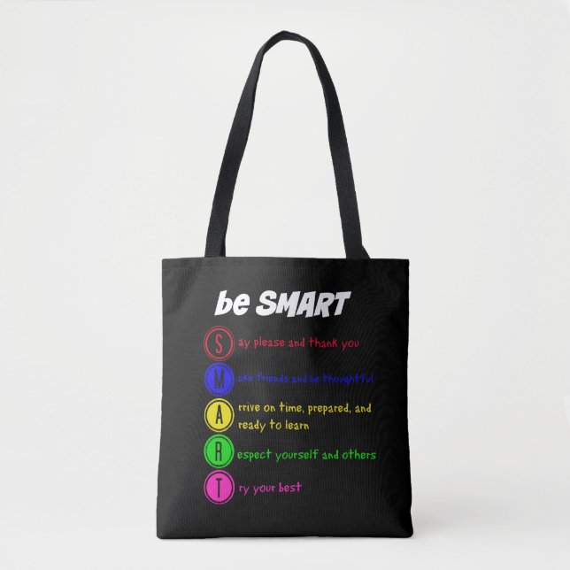 Bolsa Tote Seja inteligente (Frente)