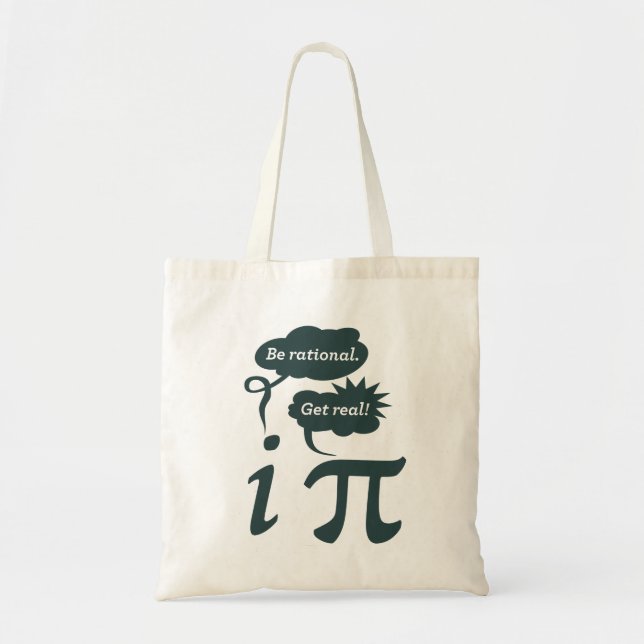 Bolsa Tote seja racional! seja real! (Frente)