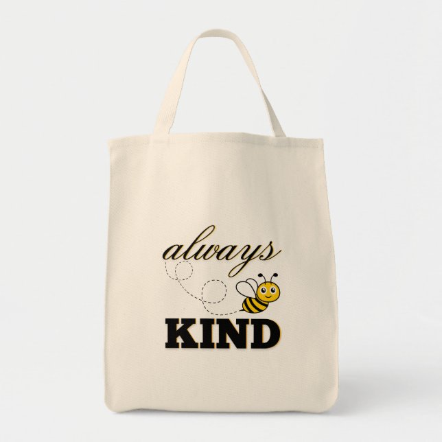 bolsa tote "seja sempre gentil" (Frente)