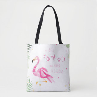 Bolsa Tote Seja um flamingo - sacola