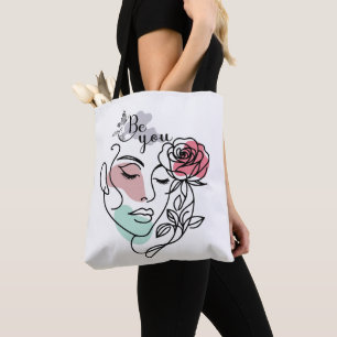 Bolsa Tote Seja Você A Encarar Arte A Mão