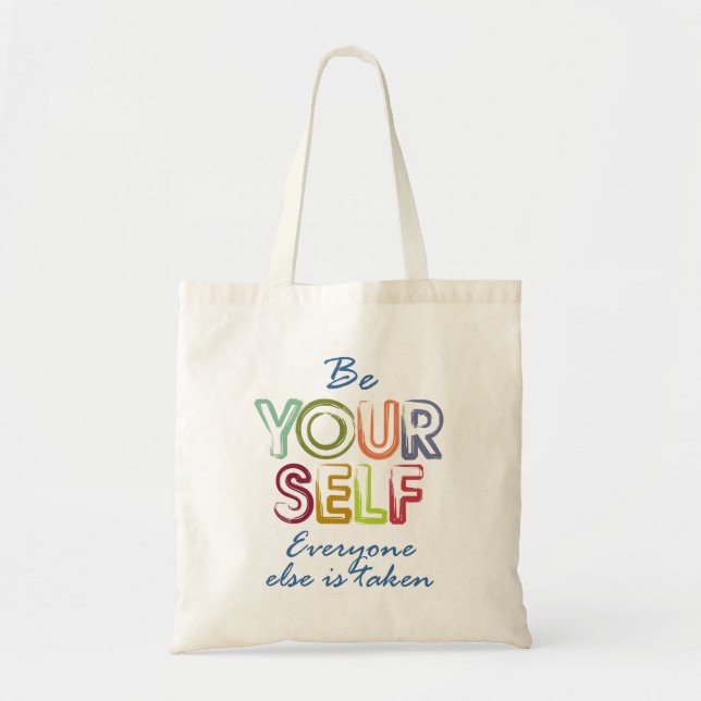 Bolsa Tote Seja você mesmo (Frente)