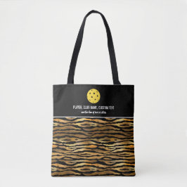 Bolsa Tote Seletor Personalizado de Impressão de Tigre Dourad