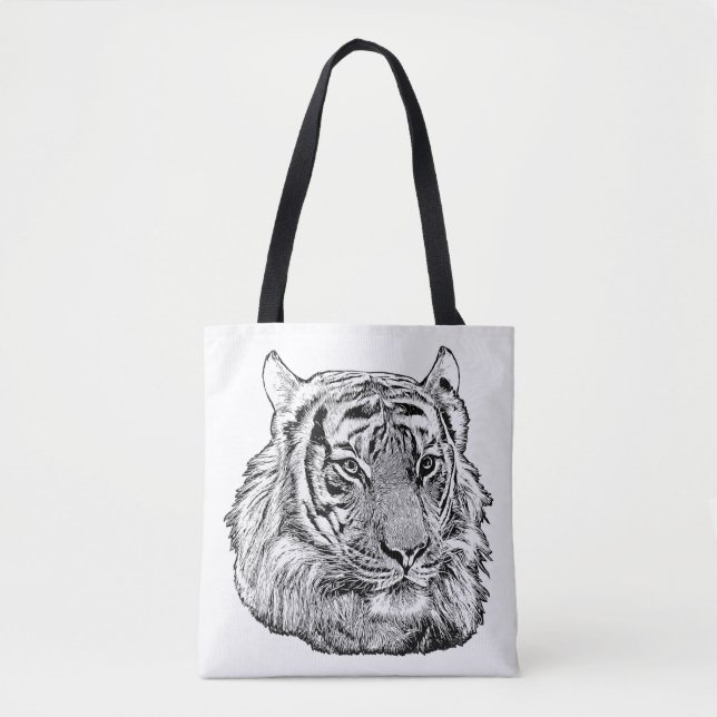 Bolsa Tote Selgle Tiger Face safari (Frente)