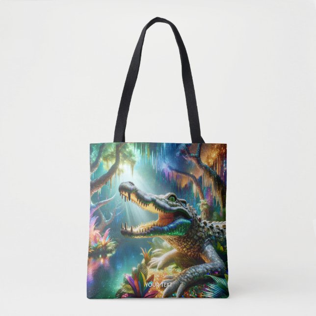Bolsa Tote Selva Crocodilo Encantada Fantasy (Frente)
