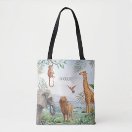 Bolsa Tote Selvagem Selvagem Safari Selvagem Animais Africano