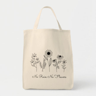 Bolsa Tote Sem Chuva Sem Flores Linha Boho