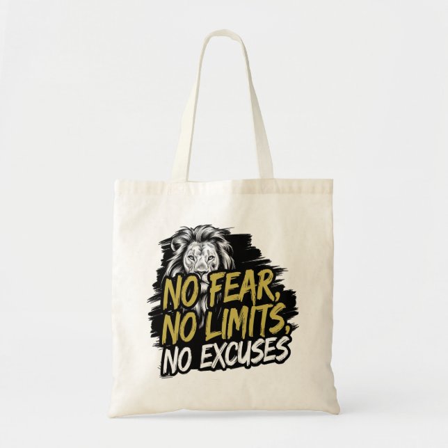 Bolsa Tote Sem medo Sem limites Sem desculpas (Frente)