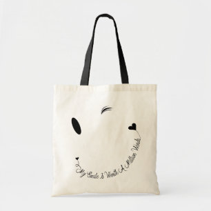 Bolsa Tote Sem Palavras, Sorrisos Dizem Tudo Saco