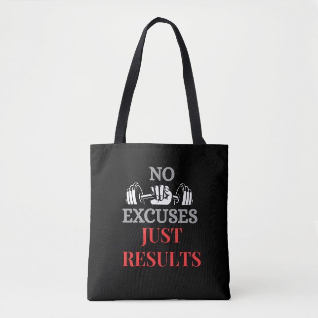 Bolsa Tote Sem Perdão Apenas Resultados Motivacionais (Frente)