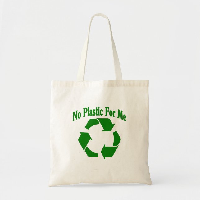 Bolsa Tote Sem Plástico, Reciclar, (Frente)