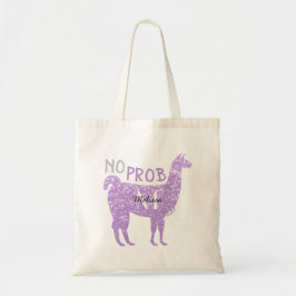 Bolsa Tote Sem Prob Llama Luz Roxo Monograma