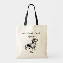 Bolsa Tote Sem Ruff Days Dachshund cão