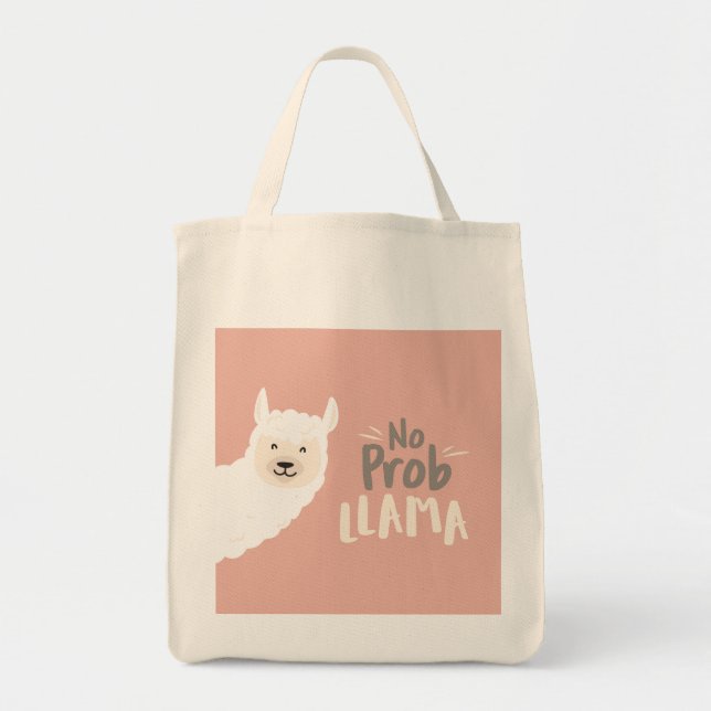 Bolsa Tote Sem Saco de Toque do Llama (Frente)