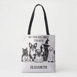 Bolsa Tote Sem truques, apenas tratam personalizar com nome