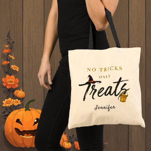Bolsa Tote “Sem Truques, Só Guloseimas” personalizado de Hall