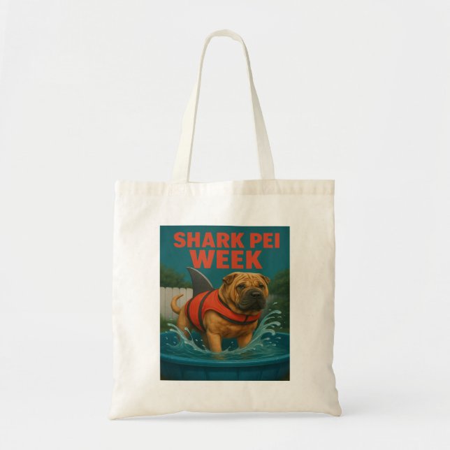Bolsa Tote Semana de Shark Pei: Terror no Quintal (Frente)
