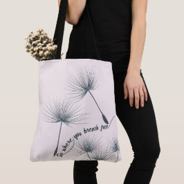 Bolsa Tote Sementes de dandelion Vá onde respira livre
