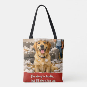 Bolsa Tote Sempre amarei você, divertido e malicioso golden r