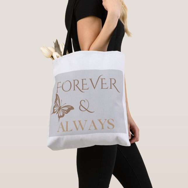 Bolsa Tote Sempre & Borboleta Sempre, Presente Romântico para (Close Up)