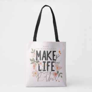 Bolsa Tote Sempre olhe para o lado direito