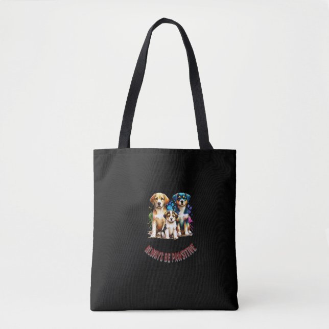 Bolsa Tote Sempre seja pawsitivo (Frente)