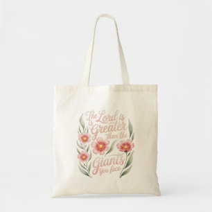 Bolsa Tote Senhor Maior Que Gigantes Enfrentamos Cristão