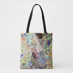 Bolsa Tote Senhora com ventilador, Gustav Klimt