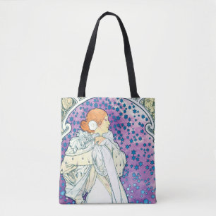 Bolsa Tote Senhora das Camelias, Alphonse Mucha