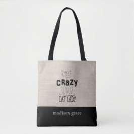 Bolsa Tote Senhora de Gato Louca
