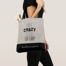 Bolsa Tote Senhora de Gato Louca