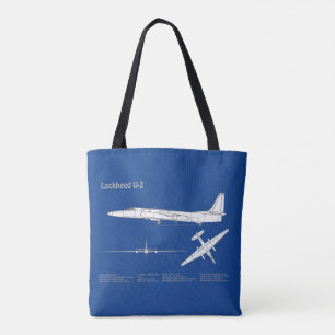 Bolsa Tote Senhora Dragão U-2 - Planos de Impressão do Avião