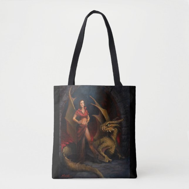 Bolsa Tote Senhora e Dragão (Frente)