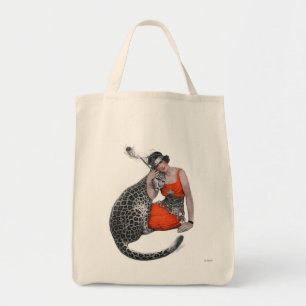 Bolsa Tote Senhora e leopardo